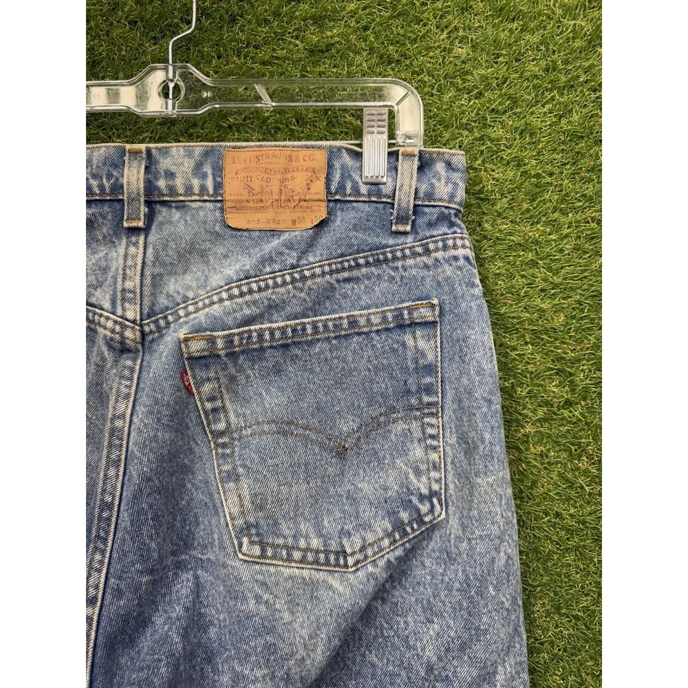 Vintage Levis 505 XX Jeans Mens 36x30 Acid Wash Made in USA Denim Workwear